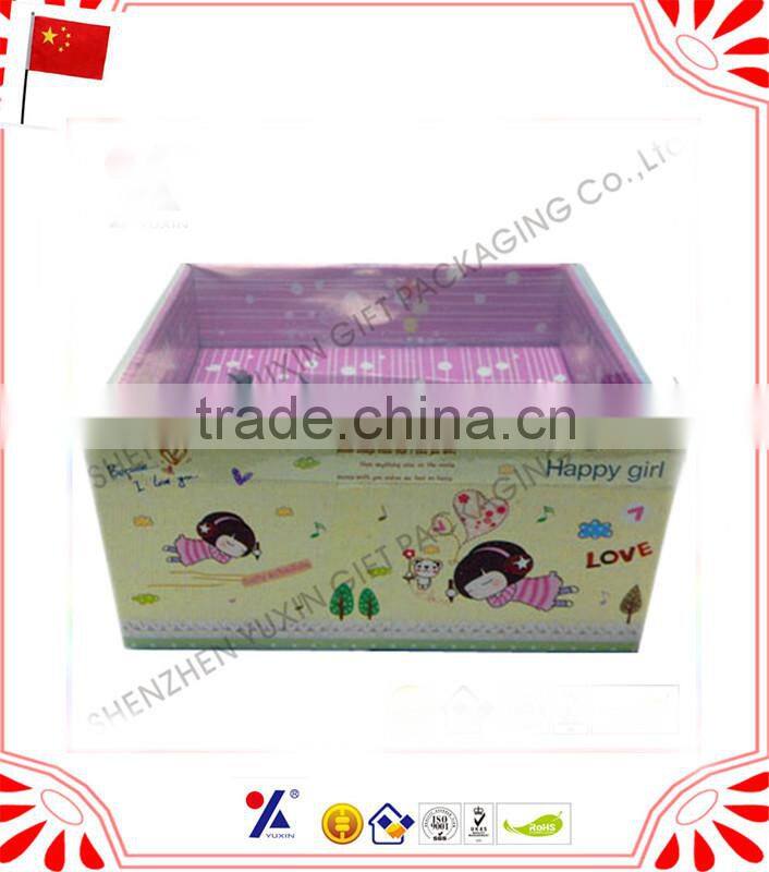 customized paper corrugated / packaging box with paper insert and lock for any products