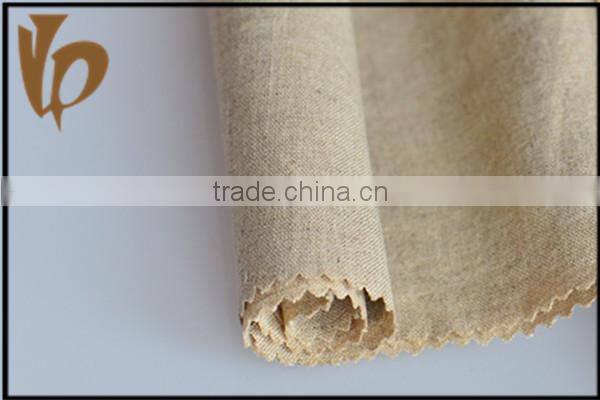 China supplier 100% linen elegant fancy gold dress fabric from factory
