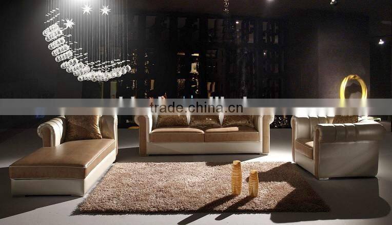 french sofa furniture with chaise longue (NC5088)