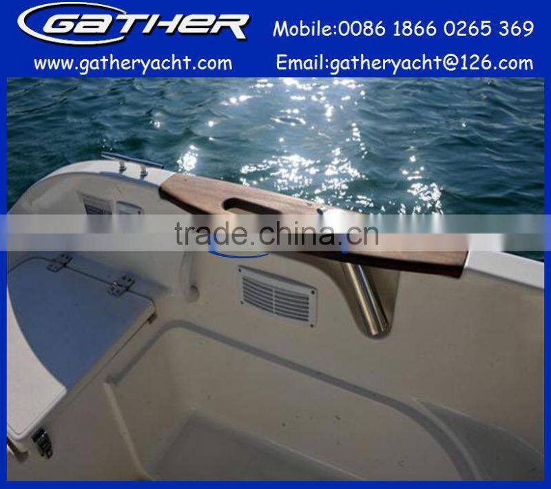 Hot sale fiberglass small hard top fishing boat