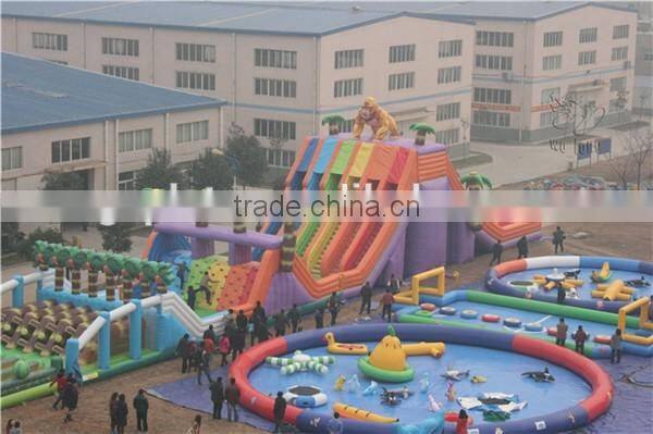 Outdoor giant inflatable obstacle course/100m long inflatable adventure obstacle amusement park