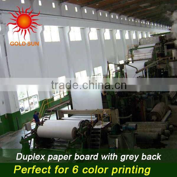 one side coated Duplex board grey back