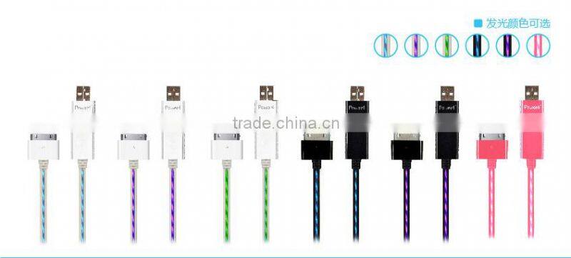 Visible Flexible Flowing Charge Cable for sumsung