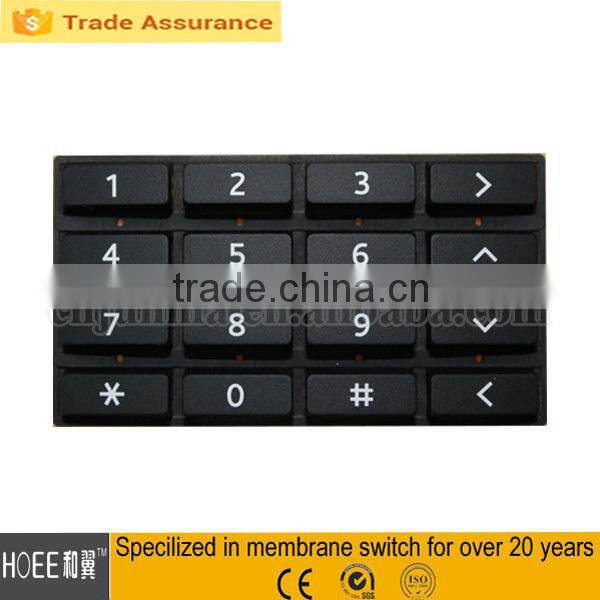 tactile rubber panel embossed silicone rubber buttons