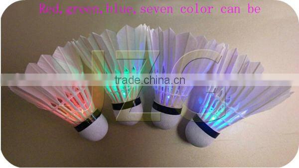 Badminton shuttlecock sale factory promotional led badminton shuttlecock 2015 popular led badminton sports equipment