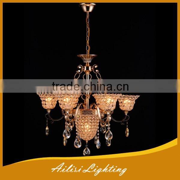 Top Sale High Quality Energy Saving 9 Lights Crystal Chandelier with Longan Drops