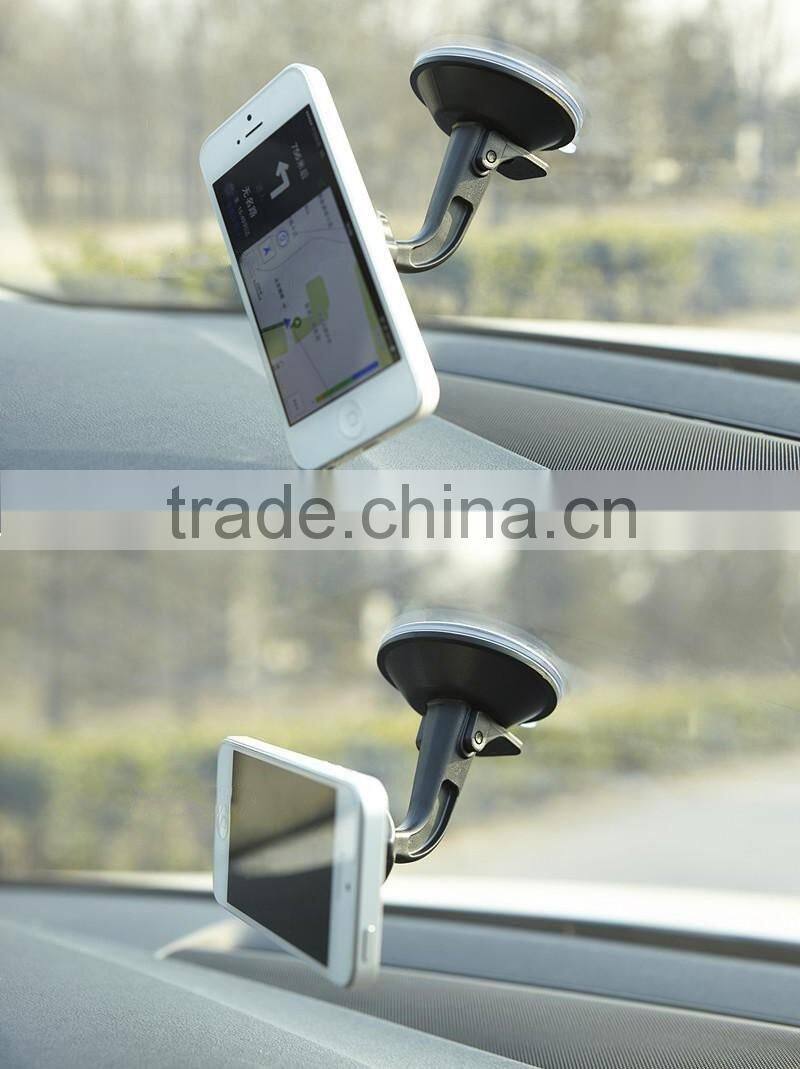 2016 new novelty products magnetic sticky 360 degree mobile phone holder for car