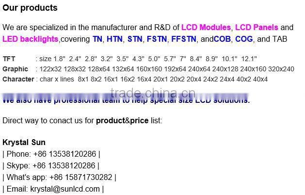 132x64 graphic lcd display STN lcd transparent lcd display