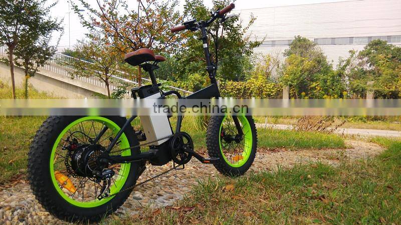 Mini fat tire folding electric bicycle mountain bicycle in china