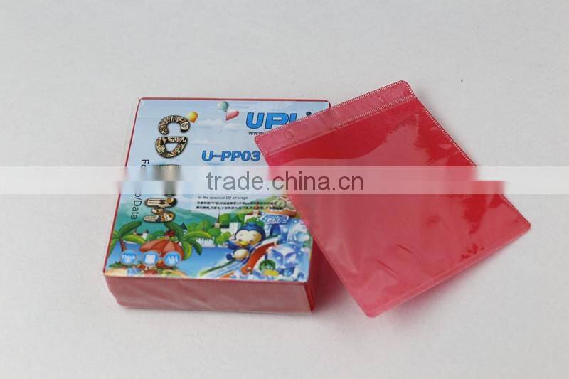 PP03 CD sleeves non woven DVD plastic bags clear plastic CD bags