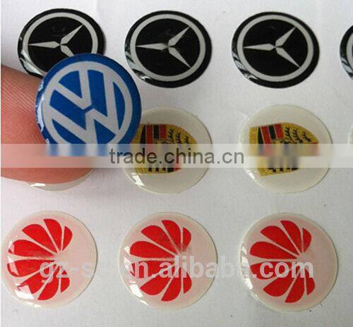 Customized nice designed clear epoxy resin dome sticker