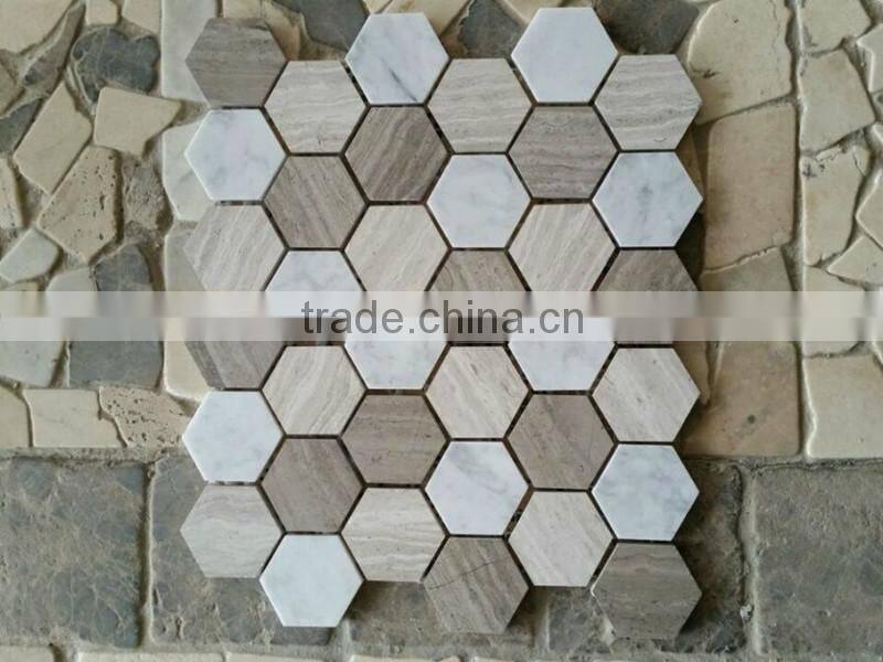 China want to sell white marble mosaic tile