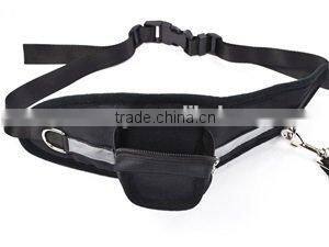 Pet Waist Bag with Hands Free Dog Leash Strap Running Jogging Walking Waist Bag