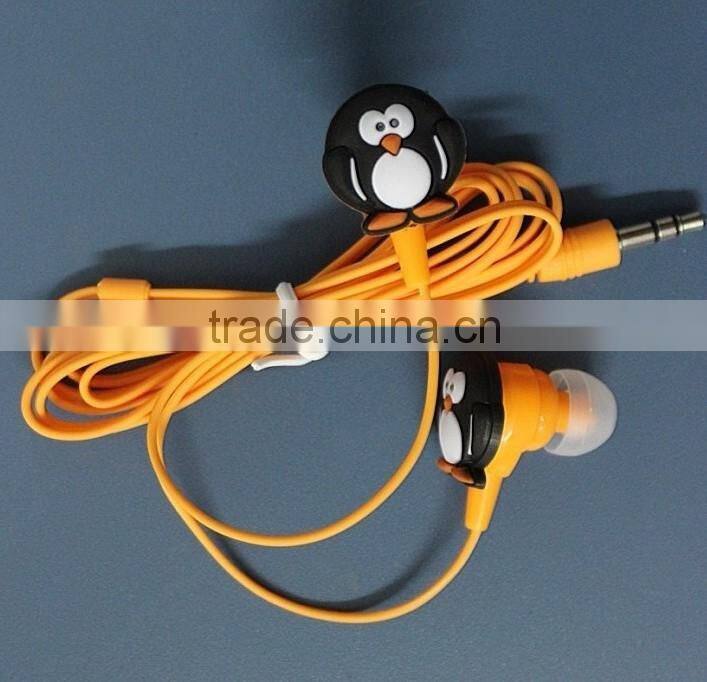 2016 new design earphone with animal for kids as rewards gift