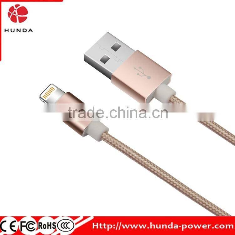 MFI Certified 8 Pin MFI USB Cable 2.4A High Speed usb cable
