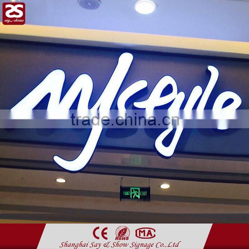 waterproof frontlit channel letter metal alphabet letter led sign logo