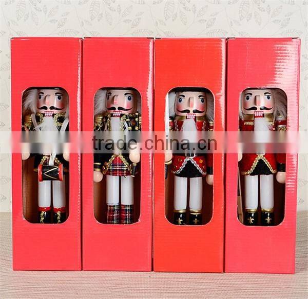 Wholesale christmas gift wooden nutcracker, custom nutcracker