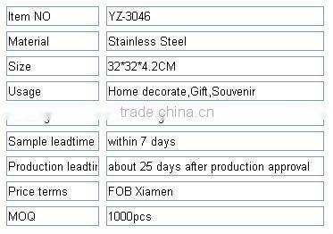 Metal Kitchen Wall Clock with fork and knife