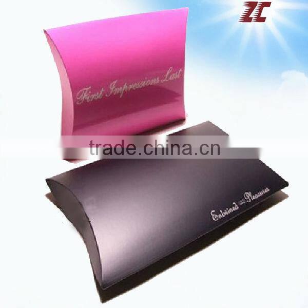 Blue Foldable Paper Pillow Box of Display Box for Display Factory Direct Sale