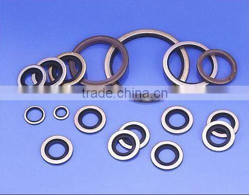 OEM China manufacturers steel flat round rubber bonded sealing washer wholesale
