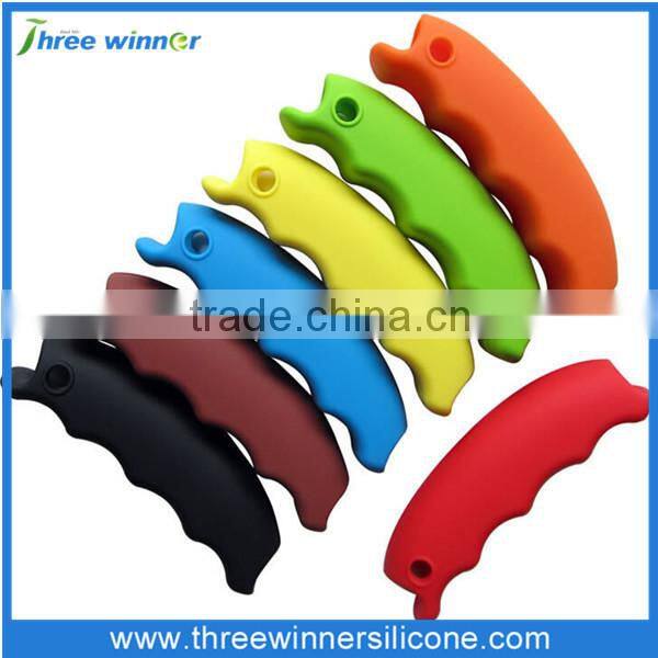 silicone bag holder carrying handle grip for trip