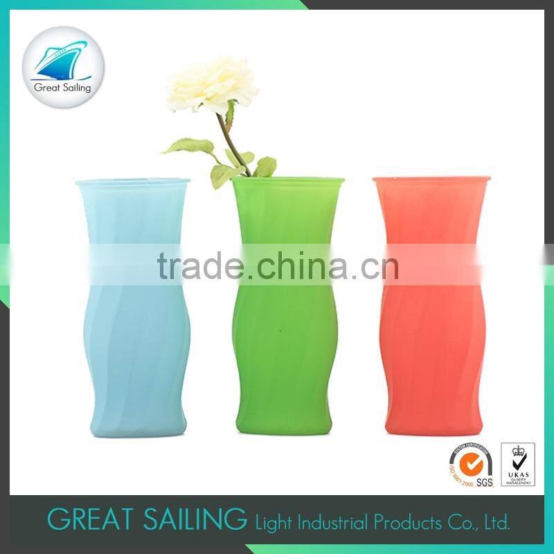 china wholesale irregular colored crystal vase