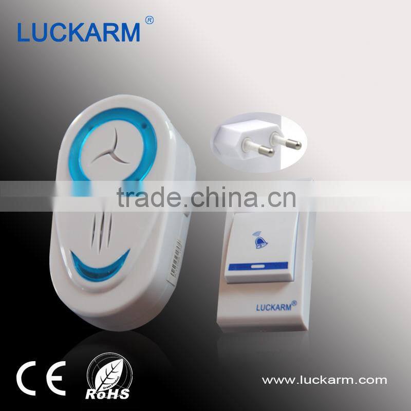 funny plug in intelligent wireless bedroom doorbell with remote control
