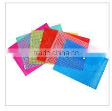 A4/A5 Transparent Clear PP Buckle File Pocket/File Bag with Button