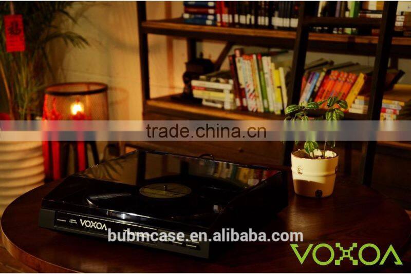 VOXOA T30 Full-Auto belt-drive turntable player, modern phonograph, USB record player