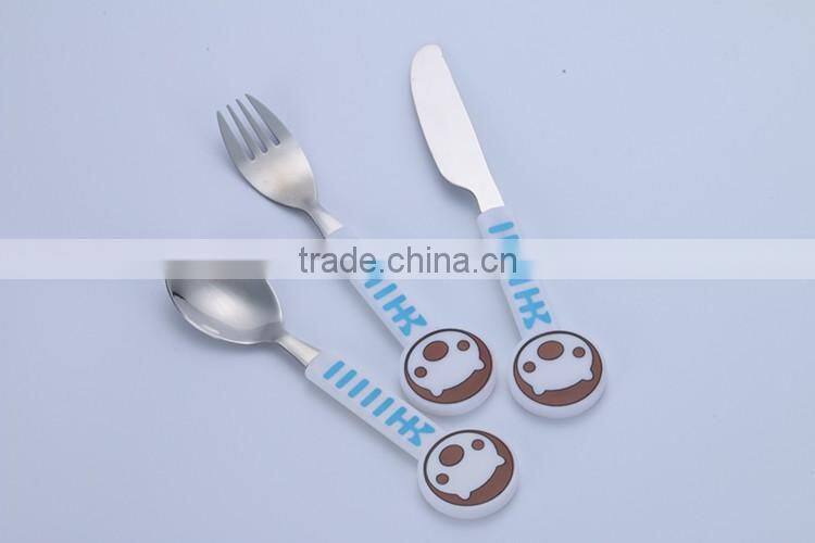 stainless steel children knife fork spoon set