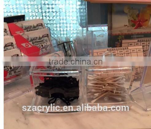 High transparent ps material molding box for sundries small ps box for sundries