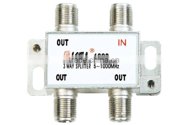 Good quality 3 way indoor CATV splitter