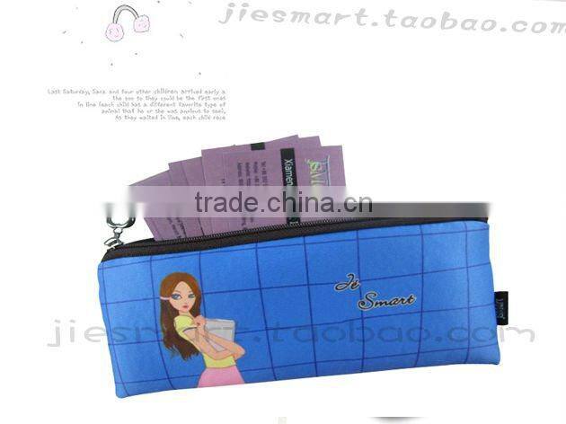 JSMART student lovefoto deep blue pencil bag MOQ FREE