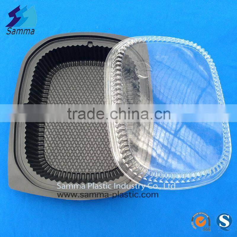 Transparent Cover Disposable Plastic Bento Box