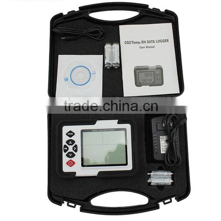 Portable Digital CO2 Meter CO2 Monitor Detector Gas Analyzer 9999ppm CO2 Analyzers Temperature Relative Humidity Test