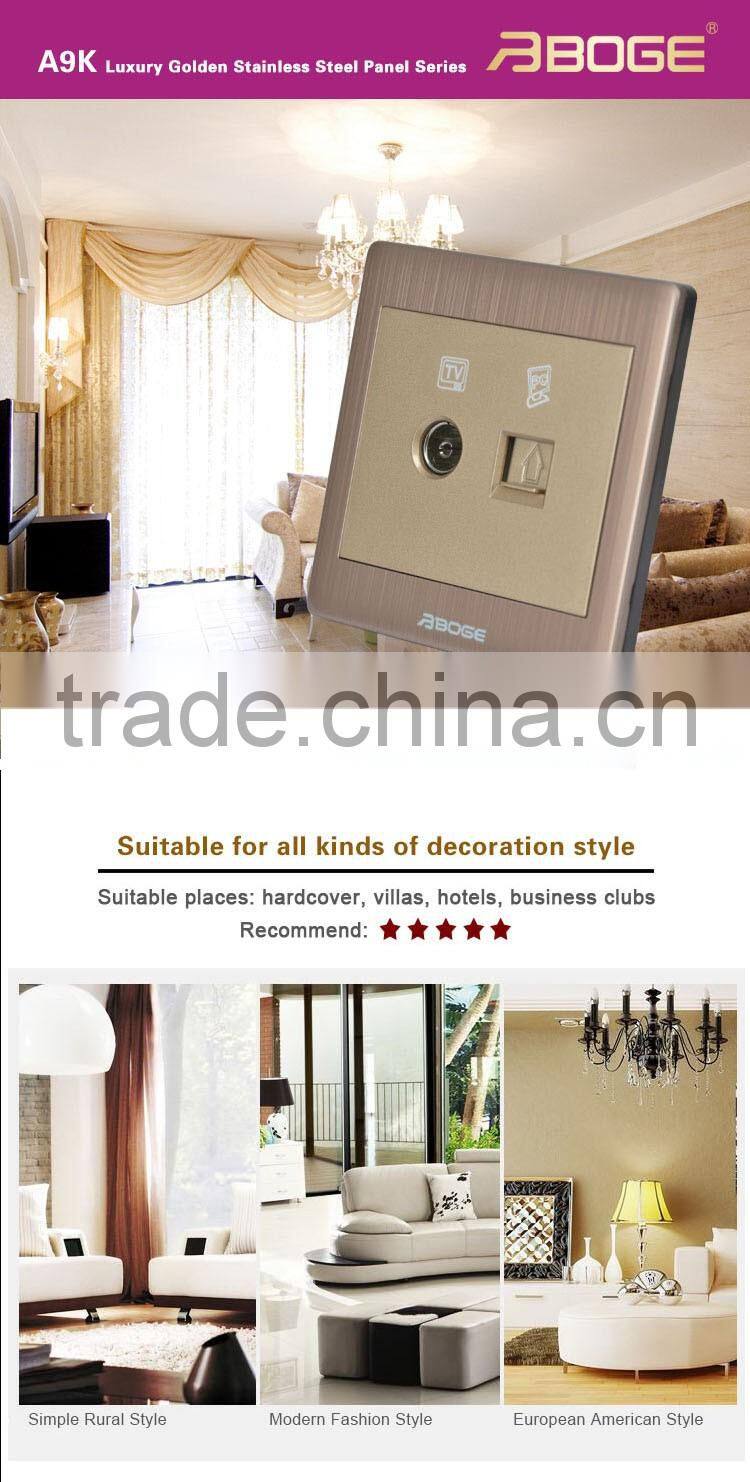 television socket and pc socket