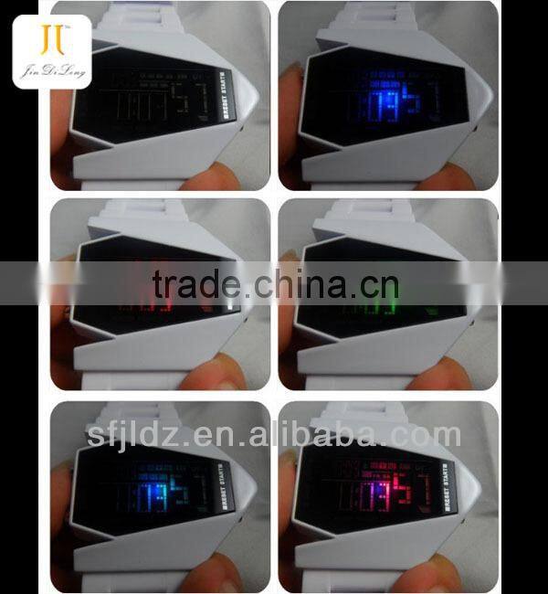 Digital Display and Silicone Strap LED Watches For Men