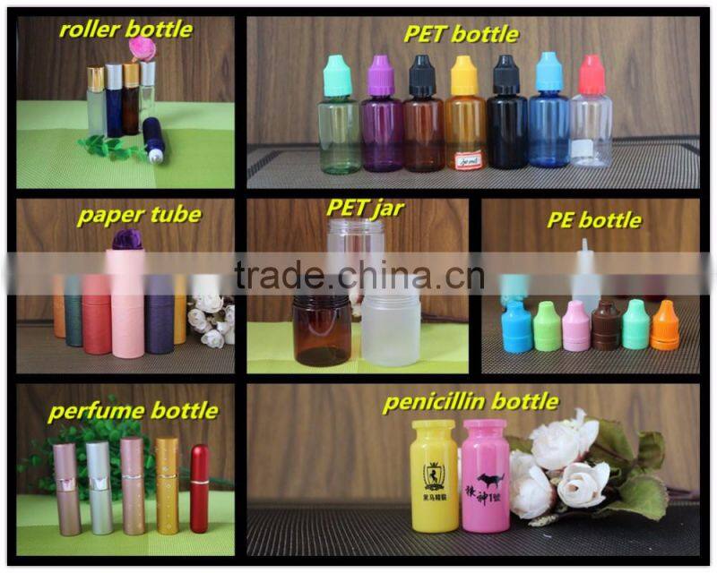 5ml essential oil thin bottle with clear pet plastic dropper bottle PET396R