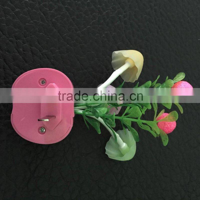 BBY-1506F1 LED mushroom colorful night light with sensor