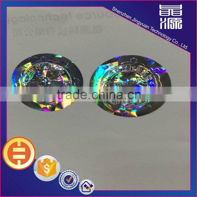 Hot selling Custom disposable HoneyComb Tamper Evident Hologram Sticker