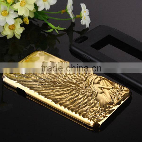 2015 Fashion new design Angel's Wings plastic mobile phone case