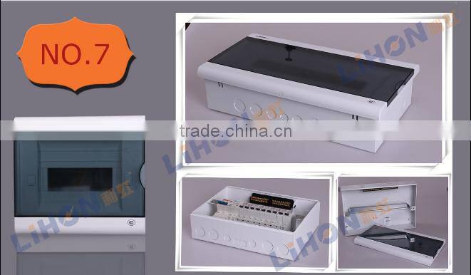 0.8mm thick steel 414*230*80 size Noble series electrical distribution board with grounding and neutral terminal