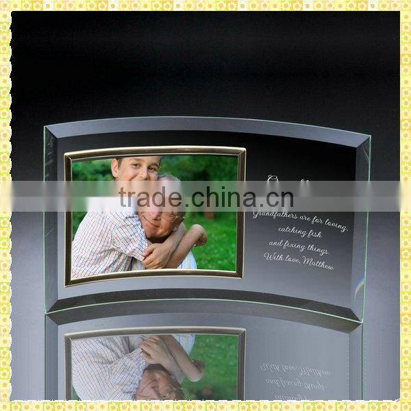 Cheap Photo Frame Glass Coaster For Couple Souvenirs Gifts