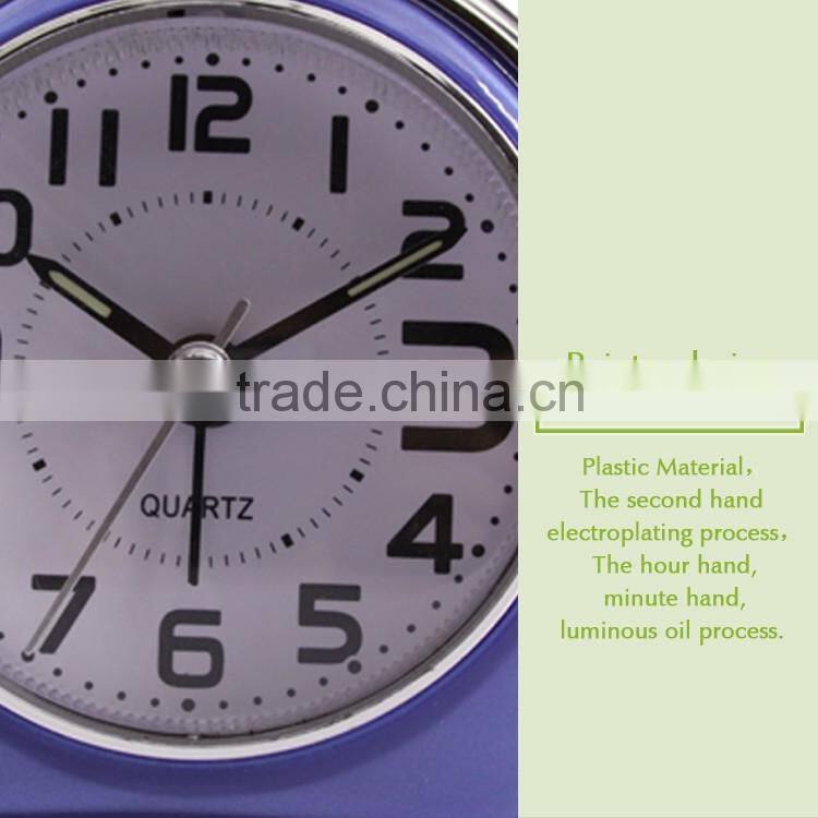 BB08504 pink cartoon semicircular clock,table clock