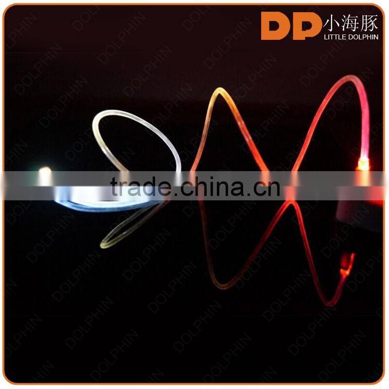 new 2016 multiple color LED light type C charger cable micro usb cable for p9
