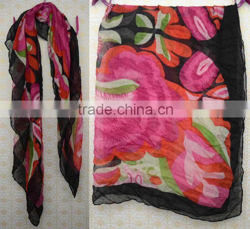 2015 fashion scarf multicolour Double Knitting scarf