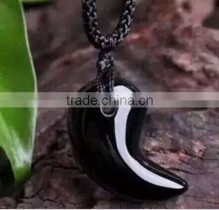 Crescent moon crystal pendulum ornament for sale