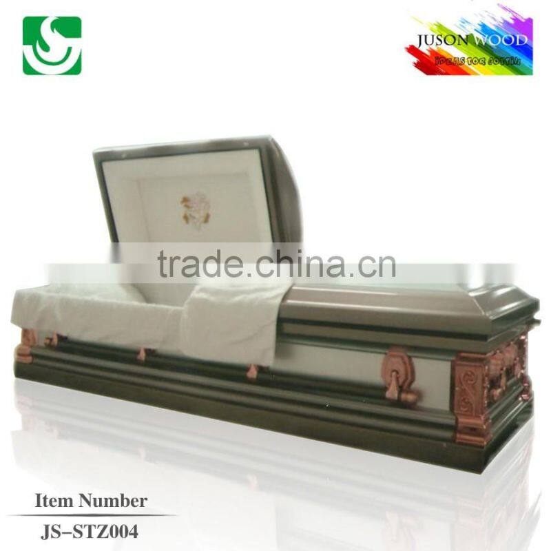 JS-STZ004 luxury metal casket supplier