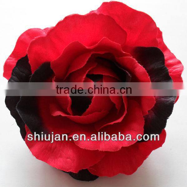 satin ribbon handmade sunflower/fabric flower