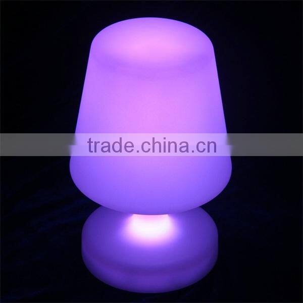 Multi color change rechargeable led wireless table lamps with remote